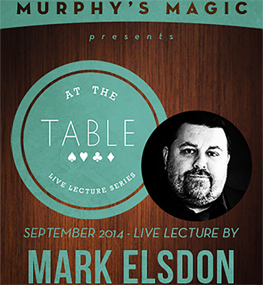 At the Table Live Lecture - Mark Elsdon 9/24/2014 -