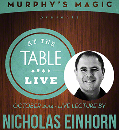 At the Table Live Lecture - Nicholas Einhorn 10/22/2014 -
