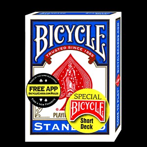 Bicycle Short Deck (Blue) by US Playing Card Co.