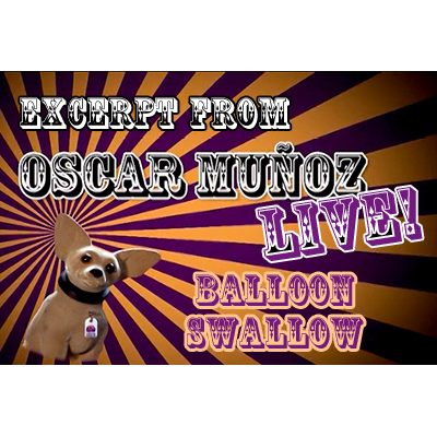 Balloon Swallow by Oscar Munoz (Excerpt from Oscar Munoz Live)
