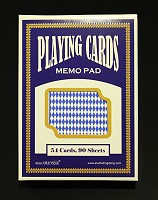 Playing Cards Memo Pad (Blue)