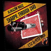 Sharpie Through Card (Red) by Alakazam Magic