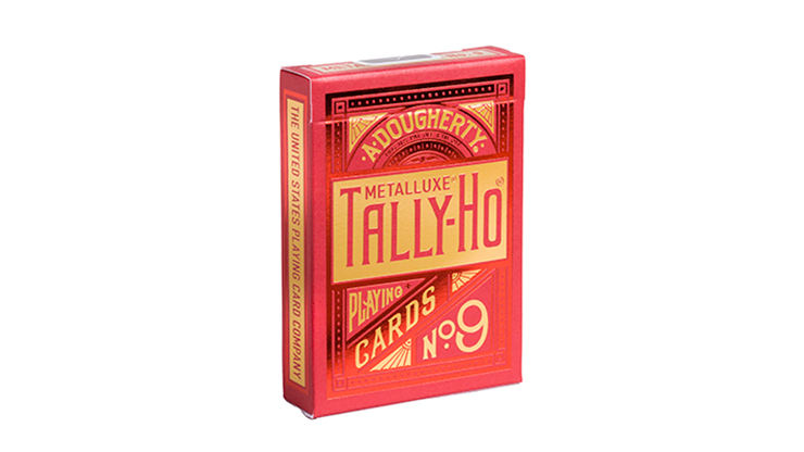 Tally-Ho MetalLuxe (Red/Circle) Playing Cards by US Playing Cards