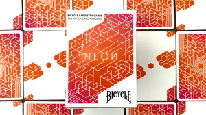 Bicycle Neon Cardistry (Orange Bump) Playing Cards