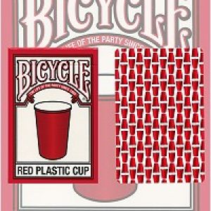 Bicycle Red Plastic Cup by USPCC