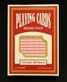 Playing Cards Memo Pad (Red)