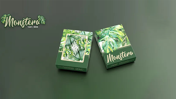Monstera Green Summer Playing Cards by TCC Presents