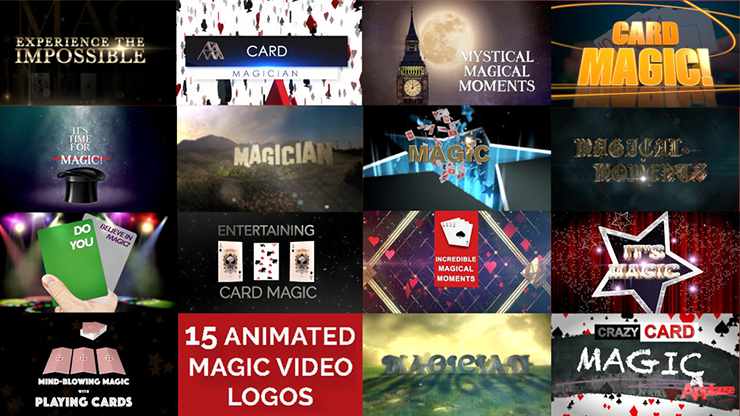 15 Magic Video Logos for Magicians by Wolfgang Riebe