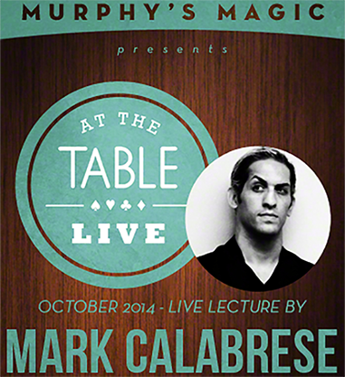At the Table Live Lecture - Mark Calabrese 10/29/2014 -