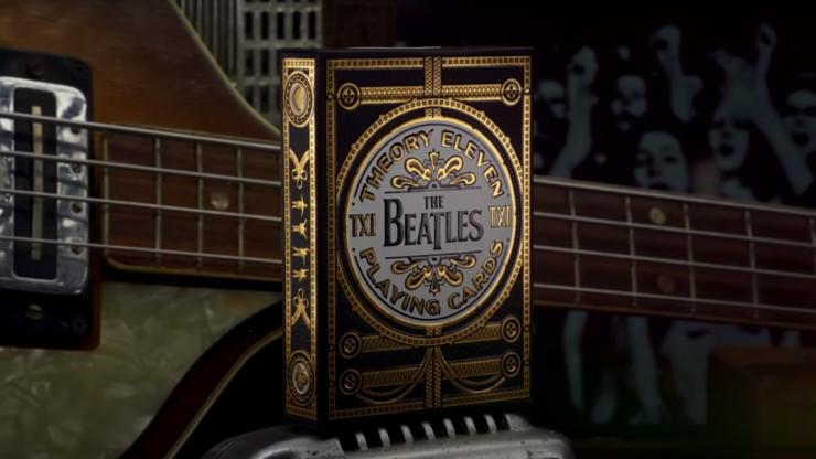 The Beatles Special Edition (Black) Playing Cards by theory11