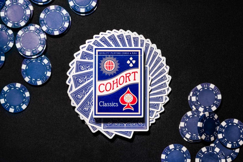 Blue Cohorts (Luxury-pressed E7) Playing Cards by Ellusionist