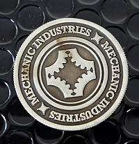 Mechanic Coin (Half Dollar/Gun Metal Grey) by Mechanic Industries