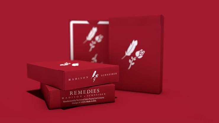Remedies (Scarlet Red) Playing Cards by Madison x Schneider
