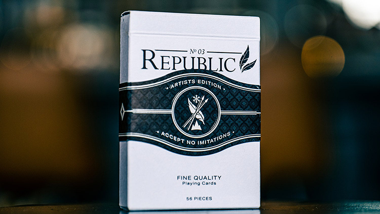 Republic Playing Cards Artists Edition (Black) by Ellusionist