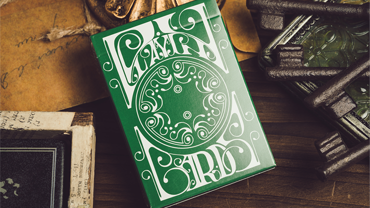 Smoke & Mirrors V9 (Green) Playing Cards by Dan & Dave