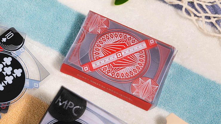 Transparent Playing Cards (Red) by MPC