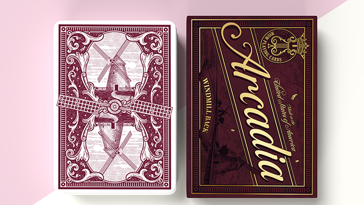 The Windmill Back (Claret Purple Edition) Playing Cards