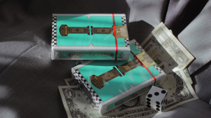 Gemini Casino Turquoise Playing Cards by Toomas Pintson